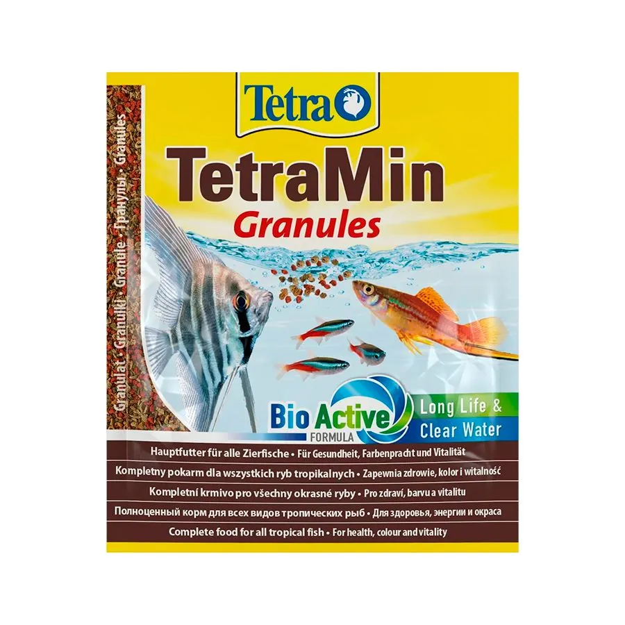 Корм Tetra Min Granules для всех видов рыб, гранулы, 15 г