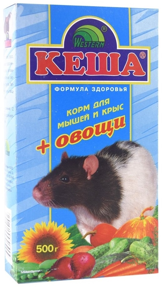 Корм Кеша для крыс и мышей 500 г с овощами
