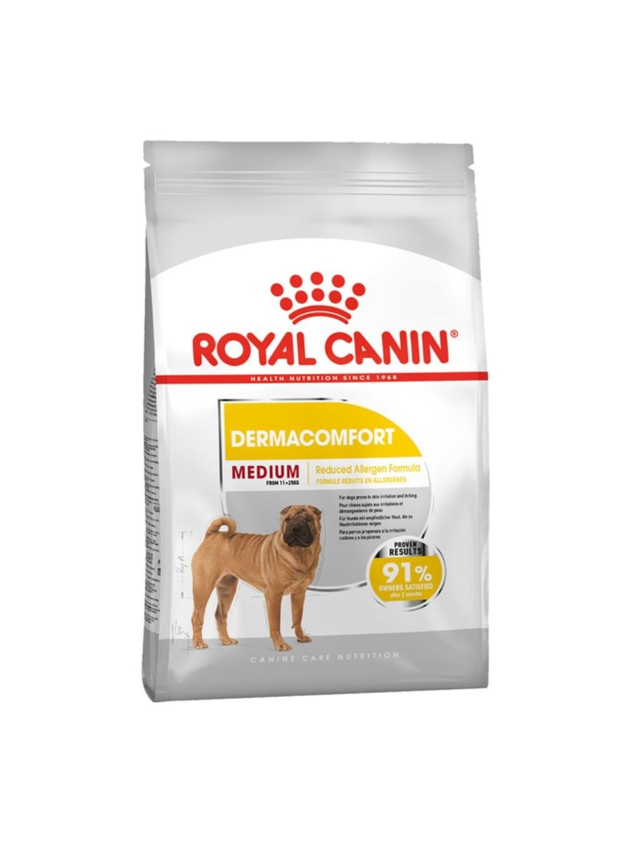 Сухой корм ROYAL CANIN MEDIUM DERMACOMFORT для взрослых собак средних пород при аллергии