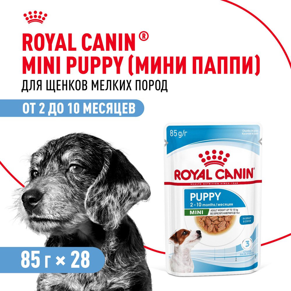 Royal Canin Mini Puppy Влажный корм (пауч) для щенков мелких пород, 85 гр. 11