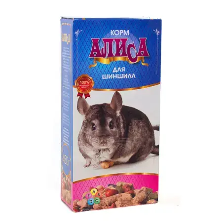 Зерносмесь "Для шиншилл" 450 г Алиса