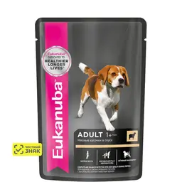 Eukanuba Adult all breed Влажный корм (пауч) для взрослых собак всех пород, с ягненком в соусе, 100 гр. 11