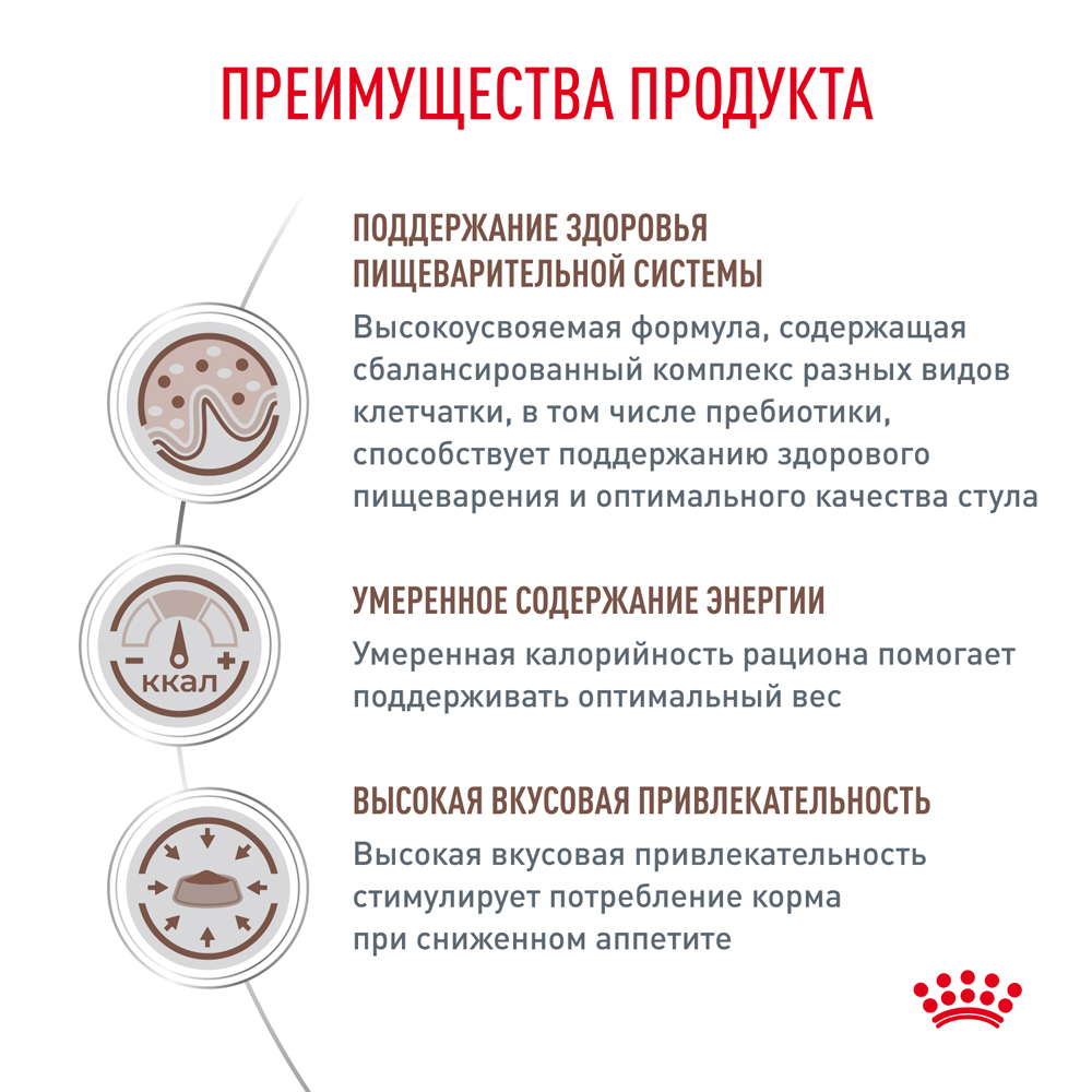 Royal Canin Gastrointestinal Moderate Calorie Влажный корм (пауч) диетический корм для кошек при нарушении пищеварения, 85 гр. 3