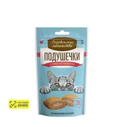 Деревенские лакомства Лакомство Подушечки с пюре из говядины для кошек, 30 гр. 4