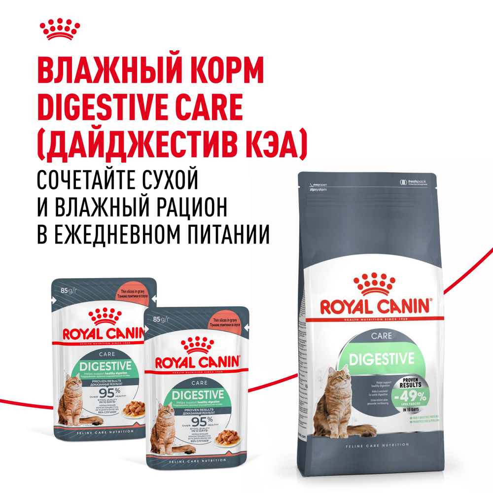 Royal Canin Digestive Care Сухой корм для взрослых кошек старше 1 года при чувствительной пищеварительной системе, 2 кг 11