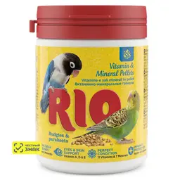 RIO Витаминно-минеральные гранулы для волнистых и средних попугаев, 120г 2