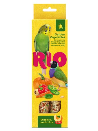 RIO Лакомство Палочки с садовыми овощами для волнистых попугайчиков и экзотов, 2х40 гр.
