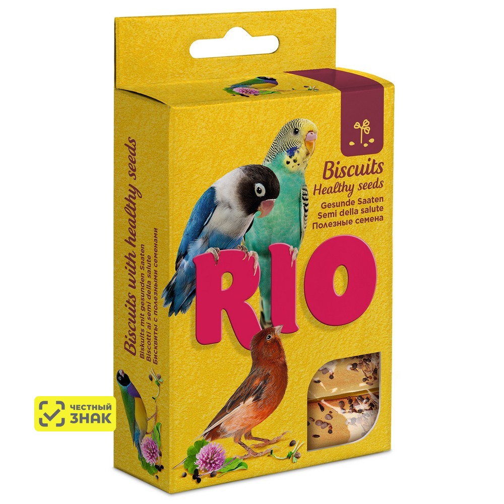 RIO бисквиты для птиц с полезными семенами