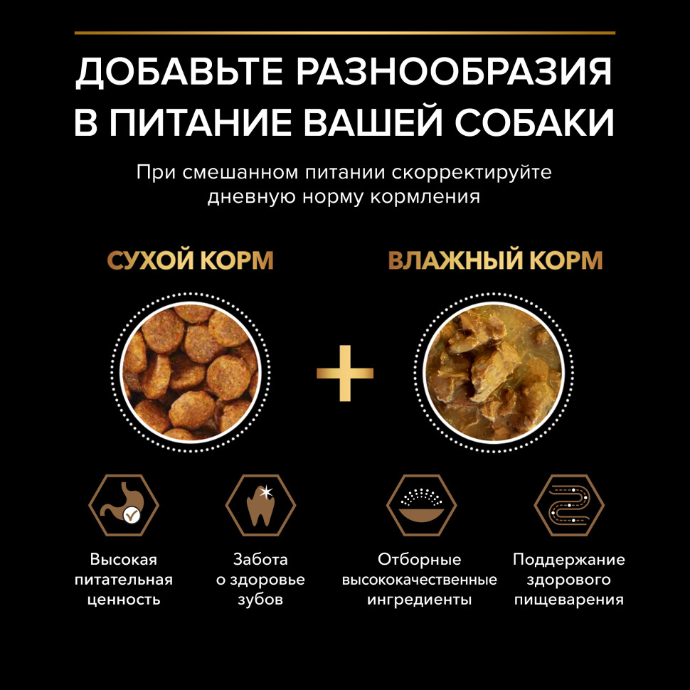 Pro Plan Adult Duo Delice сухой корм для взрослых собак мелких и карликовых пород с двойной текстурой гранул, с говядиной - 700 г 10