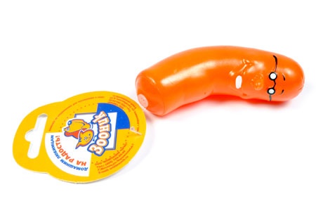 Игрушка для собак ЗООНИК Сосиска (11,2 см)