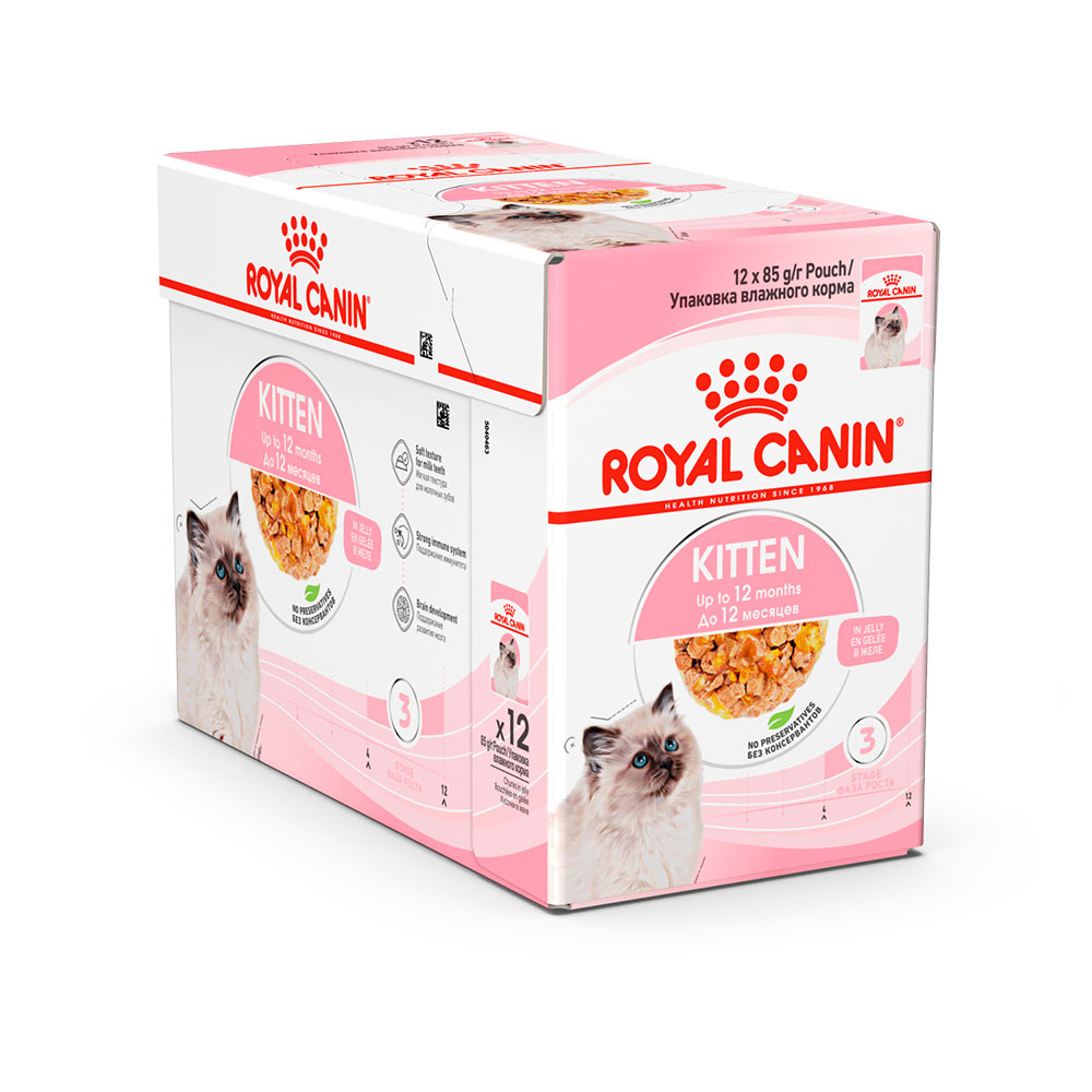 Royal Canin Kitten Влажный корм для котят от 4 до 12 месяцев, кусочки в желе, 85 г 2