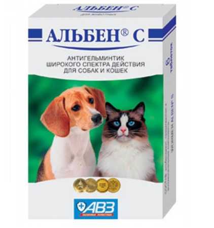 Альбен С 6 табл. упак д/к и д/с /1 табл. на 5 кг/АВЗ/10 упак блок/100 упак.кор/