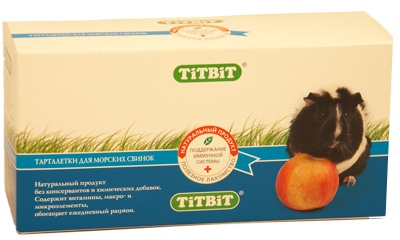 Лакомства для морских свинок TITBIT Лакомый кусочек Тарталетки с тыквой и ананасом