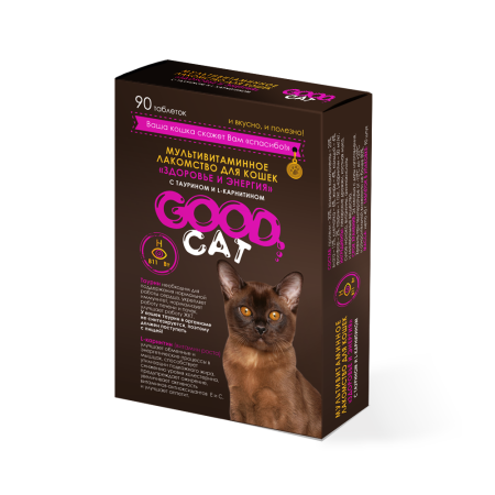 Витамины для кошек Здоровье и энергия Good Cat
