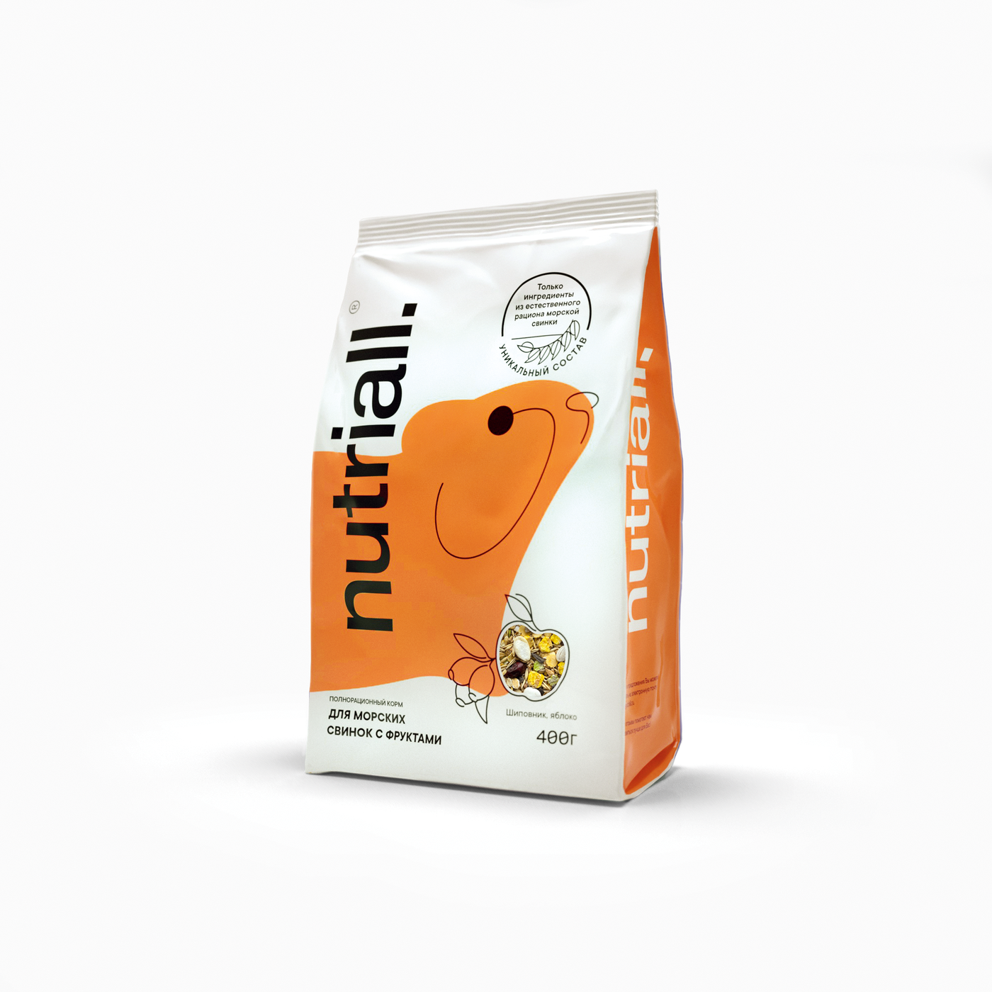 Корм сухой для морских свинок NUTRIALL с фруктами (0,4 кг)