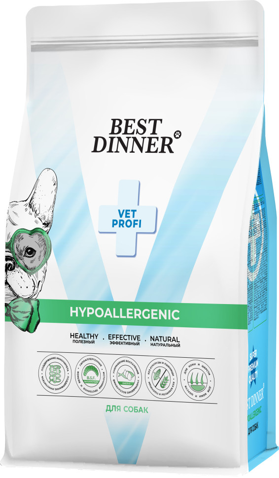 Best Dinner Vet Profi Hypoallergenic сухой корм для собак при пищевой аллергии и непереносимости - 2 кг 2