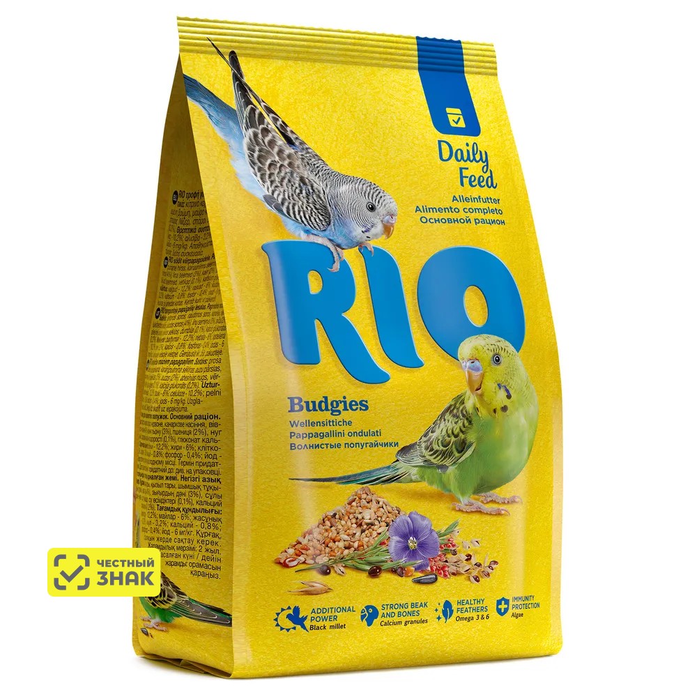 Корм для волнистых попугаев Rio Зерновая смесь 1 кг 5