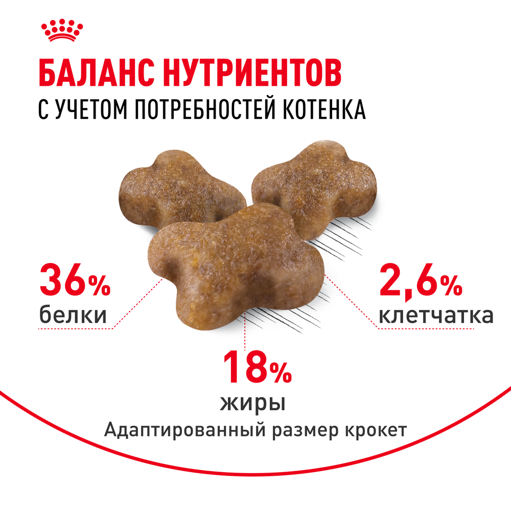 Royal Canin Kitten 36 Second Age Сухой корм для котят в возрасте от 4 до 12 месяцев, 300 гр. 4