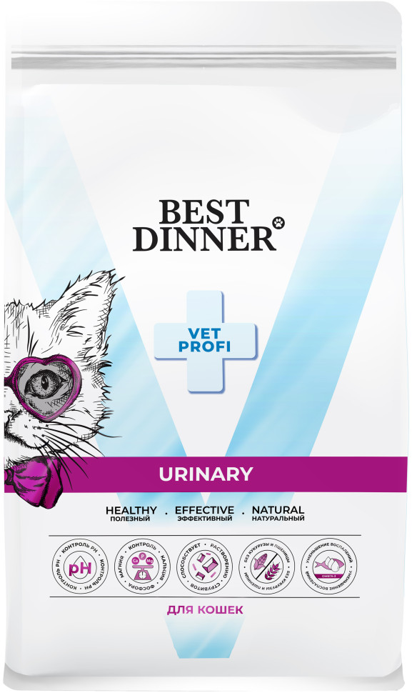 Best Dinner Vet Profi Urinary сухой корм для кошек для профилактики мочекаменной болезни - 400 г 3