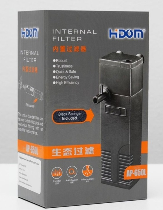 Фильтр Hidom AP-650 L 5 Вт, 400 л/ч, до 80 л, с регулятором, дождиком и аэратором