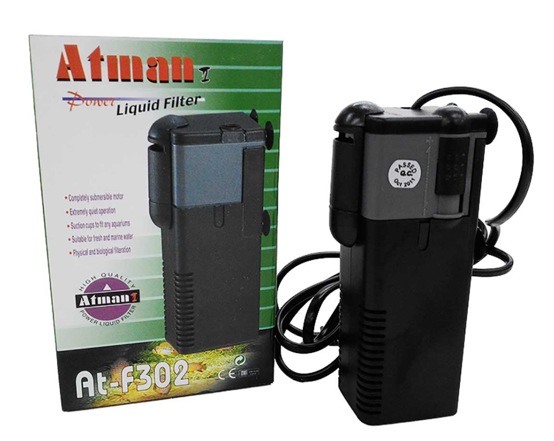 Фильтр внутренний Atman AT-F302 для аквариума 50 - 100 л, 450 л/ч, 6,5 Вт