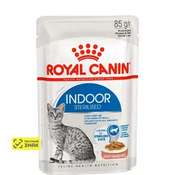 Royal Canin Indoor Sterilised Влажный корм (пауч) для стерилизованных кошек, живущих в помещении, 85 гр. 9