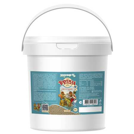 Тортила-М Крепкий панцирь для водных черепах (ведро 1 л) 320 г