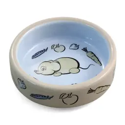Миска керамическая для кошек и мелких животных Triol Мышонок, 0,1 л