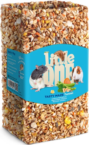 Little One Лакомство для грызунов Вкусная лазейка, туннель средний, 10x10x19,5 см 2