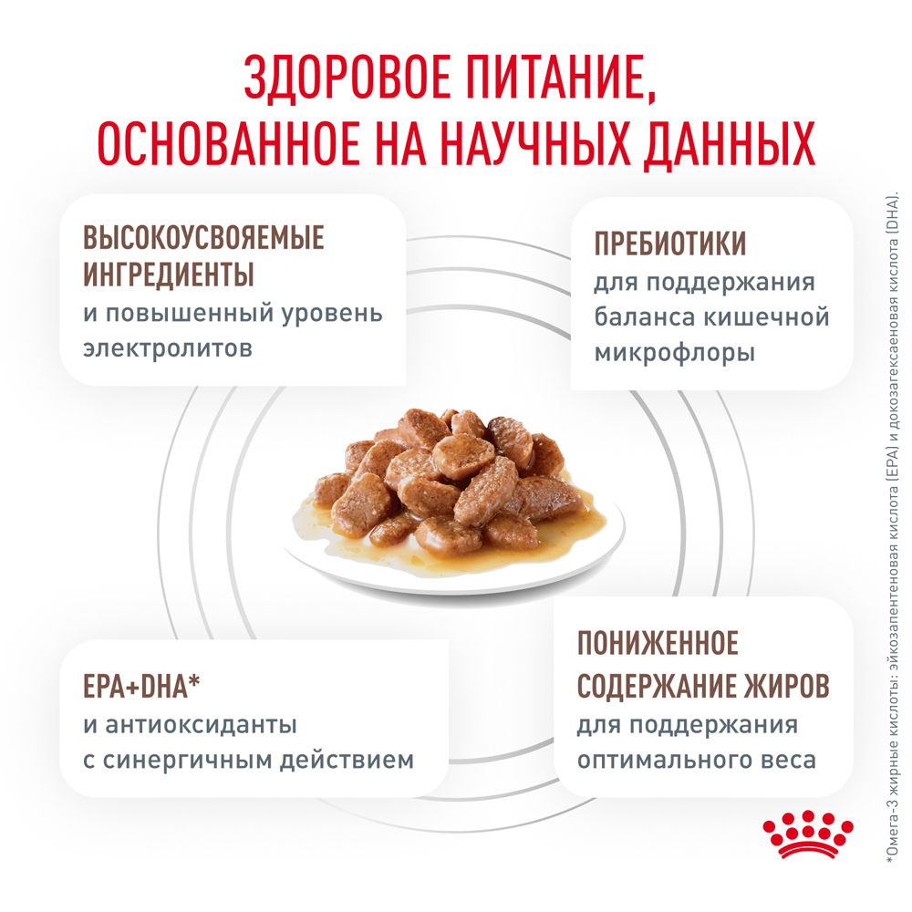 Royal Canin Gastrointestinal Moderate Calorie Влажный корм (пауч) диетический корм для кошек при нарушении пищеварения, 85 гр. 9