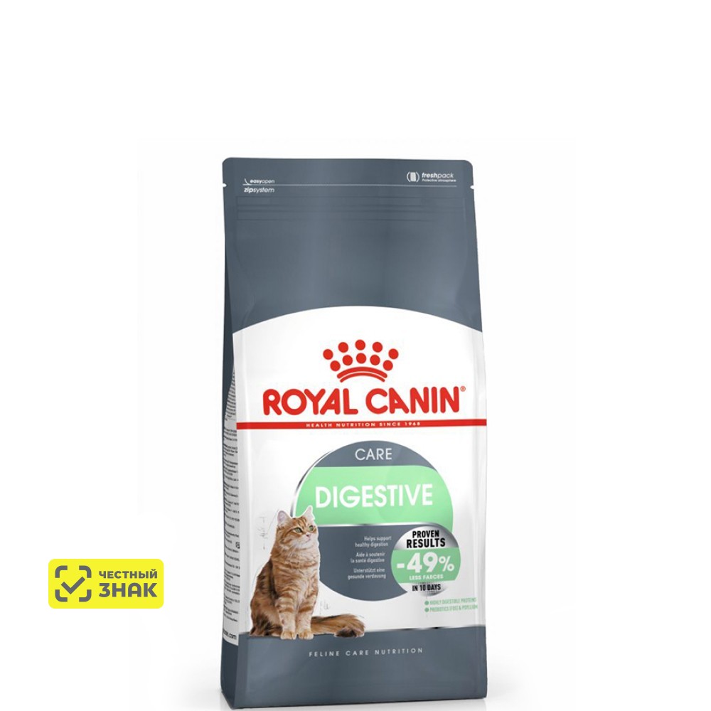 Royal Canin Digestive Care Сухой корм для взрослых кошек старше 1 года при чувствительной пищеварительной системе, 400 гр. 1