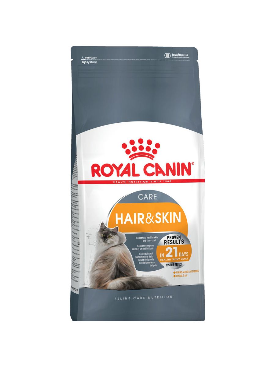 Сухой корм для взрослых кошек для здоровья кожи и блеска шерсти Royal Canin Hair & Skin Care 2 кг 2