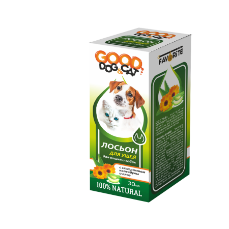 Лосьон Good Dog&Cat для ушей для кошек и собак 30 мл