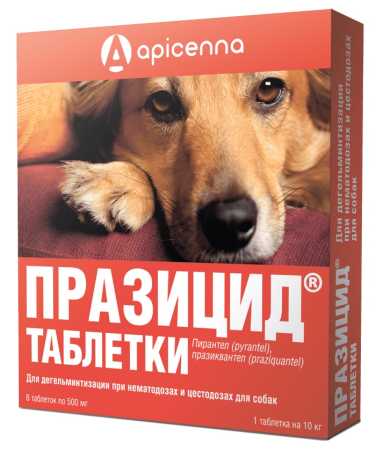 Празицид д/с 6 табл.упак, 10упак спайка, 60упак кор, Апиценна