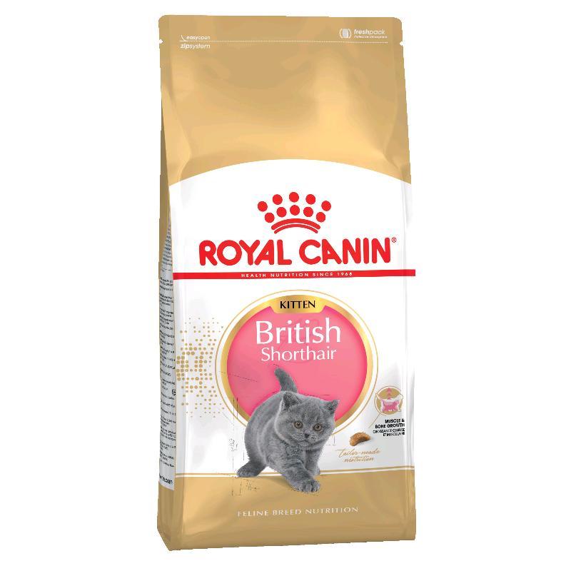Сухой корм ROYAL CANIN BRITISH SHORTHAIR KITTEN 34 для британских короткошерстных котят (0,4 кг)